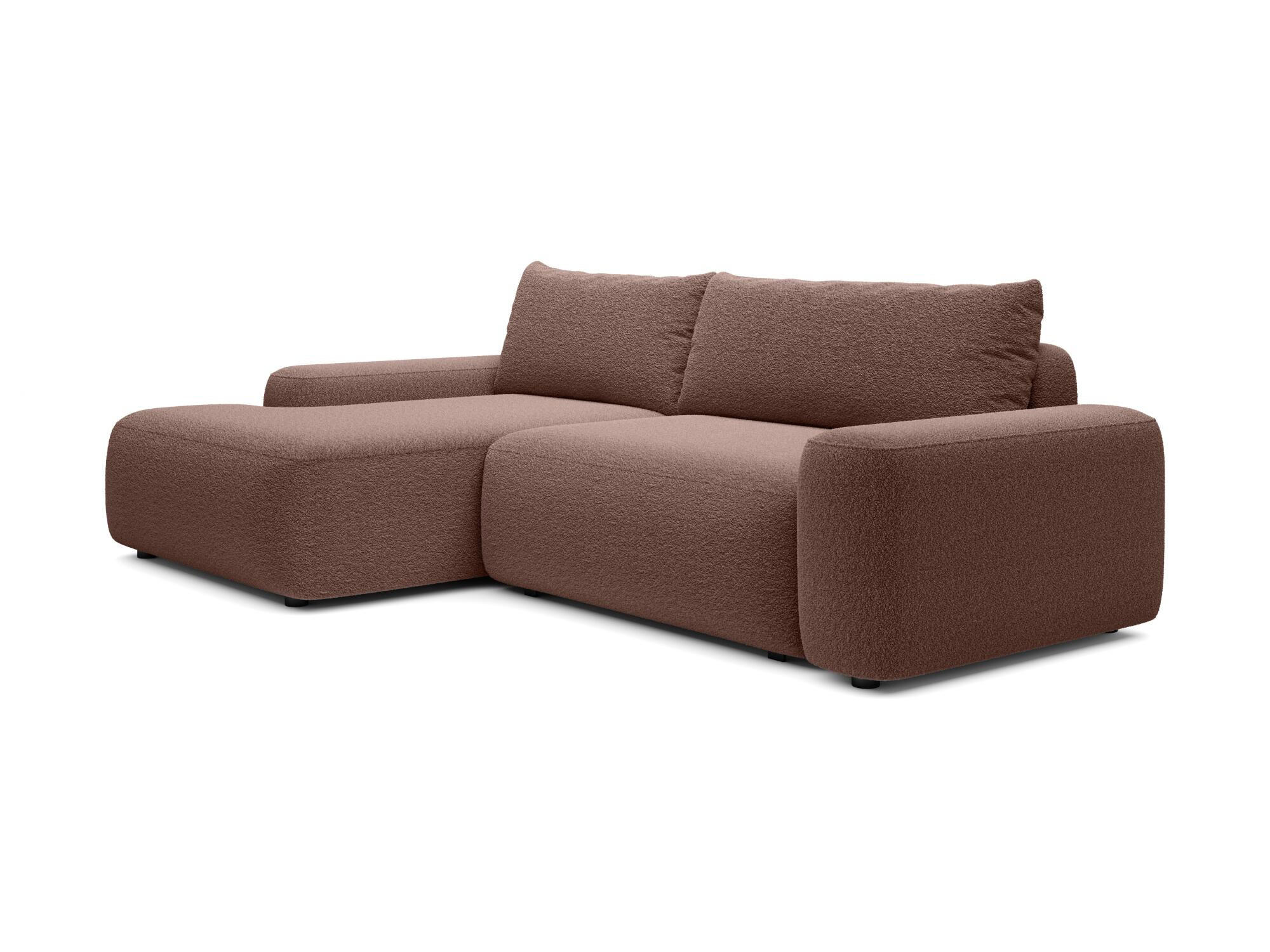 ECKSOFA LOOP Braun 264x162x87 cm - Braun, Textil (264/162cm) - FURNLUX