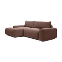ECKSOFA LOOP Braun 264x162x87 cm - Braun, Textil (264/162cm) - FURNLUX