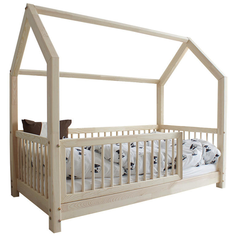 HAUSBETT 80/160 Florie Naturholz - Braun, Holzwerkstoff (80/160cm) - Petits-meubles