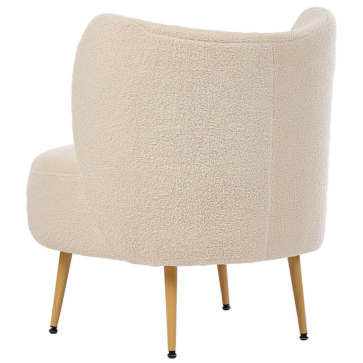 SESSEL Beige Otsby II - Beige/Braun, Textil (60/76/55cm) - Beliani