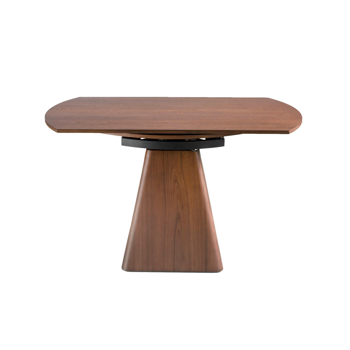 ESSTISCH Rechteckig Walnuss Schwarz 80/140/34 cm - Walnussfarben/Schwarz, Holz/Metall (140/80/34cm) - ANGEL CERDA