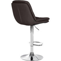 BARHOCKER Laura Stoff chrom dunkelgrau - Chromfarben/Dunkelgrau, Textil/Metall (46/113/54cm) - TPFLiving