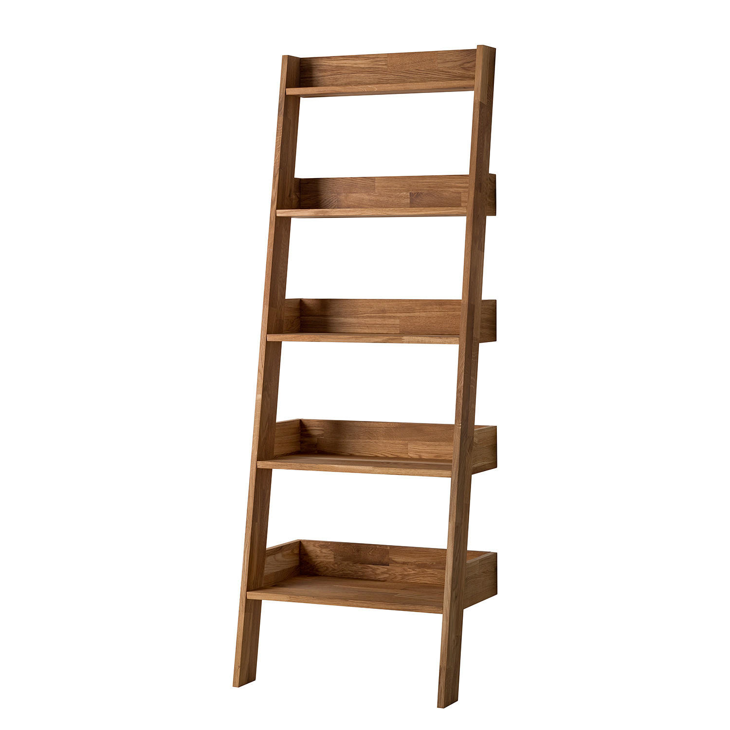 REGAL - Massivholz - Eichefarben, Holz (64/180/40cm) - home24