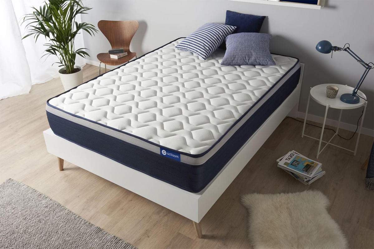 MATRATZE Actimemo max Memory-Schaum 90 x 190 cm h3 - Weiß, Textil (90/190cm) - ACTISOM