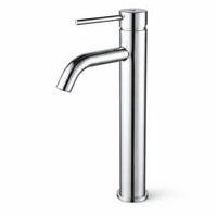 WASCHTISCHARMATUR Verti - Chrom Silber - Silberfarben, Keramik/Metall (5.3/30.5/9.2cm) - Akord