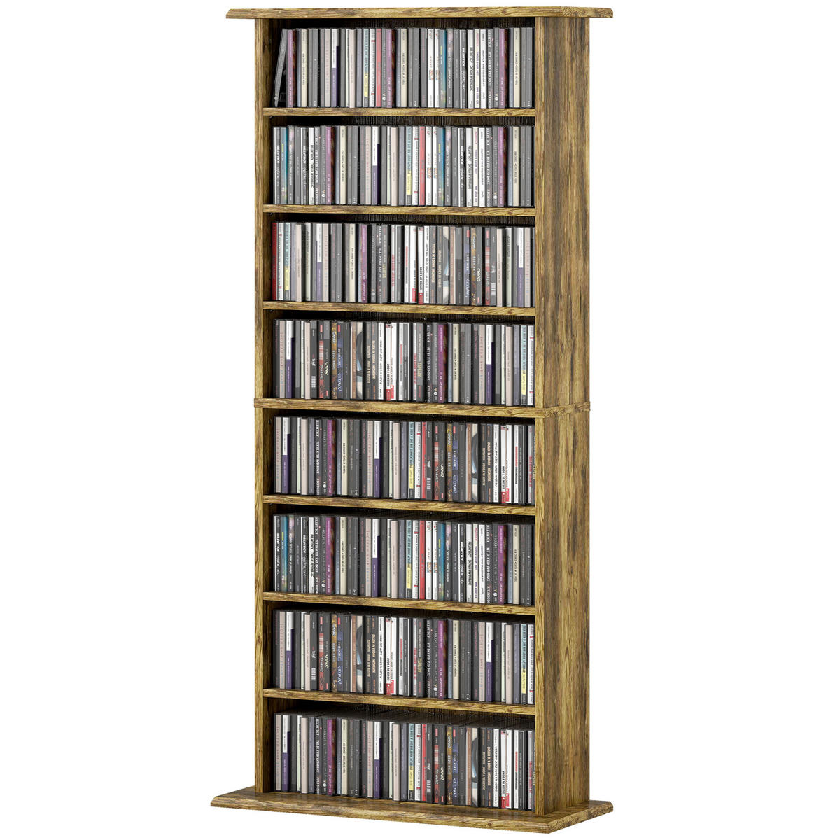 CD-REGAL DE-14531 6 verstellbare Böden Braun - Braun, Holzwerkstoff (24/126.3/58cm) - ComfortXL