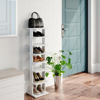 SCHUHSCHRANK Sara Weiß 26.7 x 110 cm - Weiß, Holzwerkstoff (26.7/110/27.7cm) - Vicco