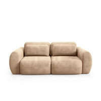 SOFA Camilla 3 Sitzplätze Beige - Beige, Holz (266/95/121cm) - Petits-meubles