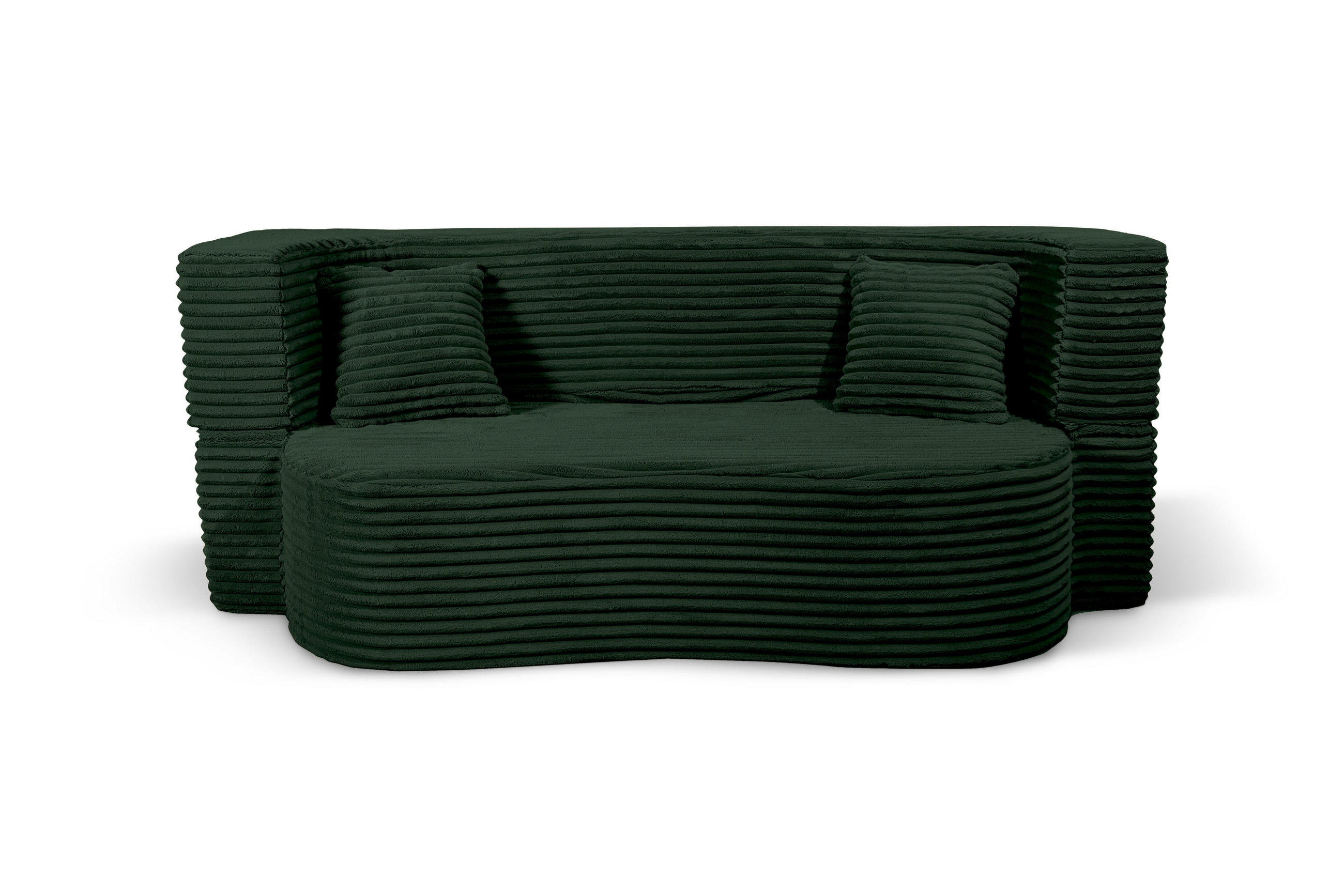 SCHLAFSOFA MYFOAM, Sofa mit Schlaffunktion, Farbe: Grun, Cordstoff - Grün, Textil (200/80/72cm) - Storez24