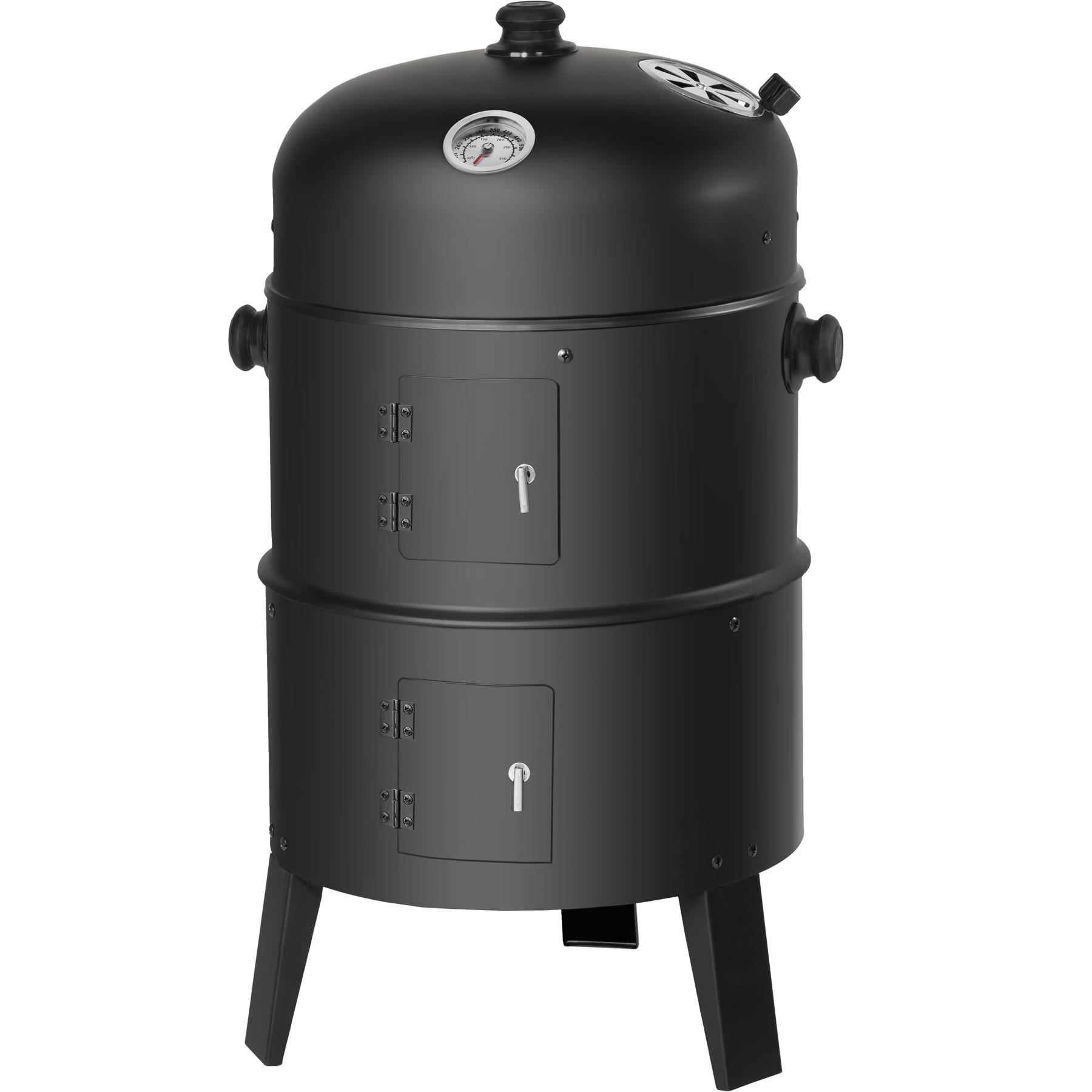 SMOKER ,Ø 41 cm,schwarz - Schwarz, Metall (41/80/41cm) - tectake