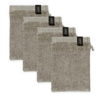 WASCHANDSCHUH BAUMWOLLE SENSE 4ER SET - Hellgrau, Textil (16/21cm) - Schöner Wohnen