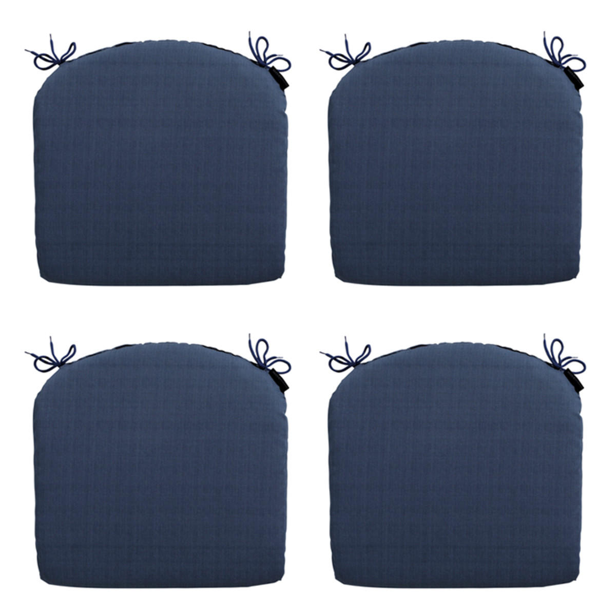 SITZKISSEN Basic 46/48 cm 4er-Set - Blau, Textil (48/4/46cm) - Madison