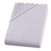 SPANNBETTLAKEN Boxspringbett Jersey 180x200 180x220 200x200 200x200, Wasserbett Bettlaken aus 100% Baumwolle - Silberfarben, Textil (200/220cm) - Carpe Sonno