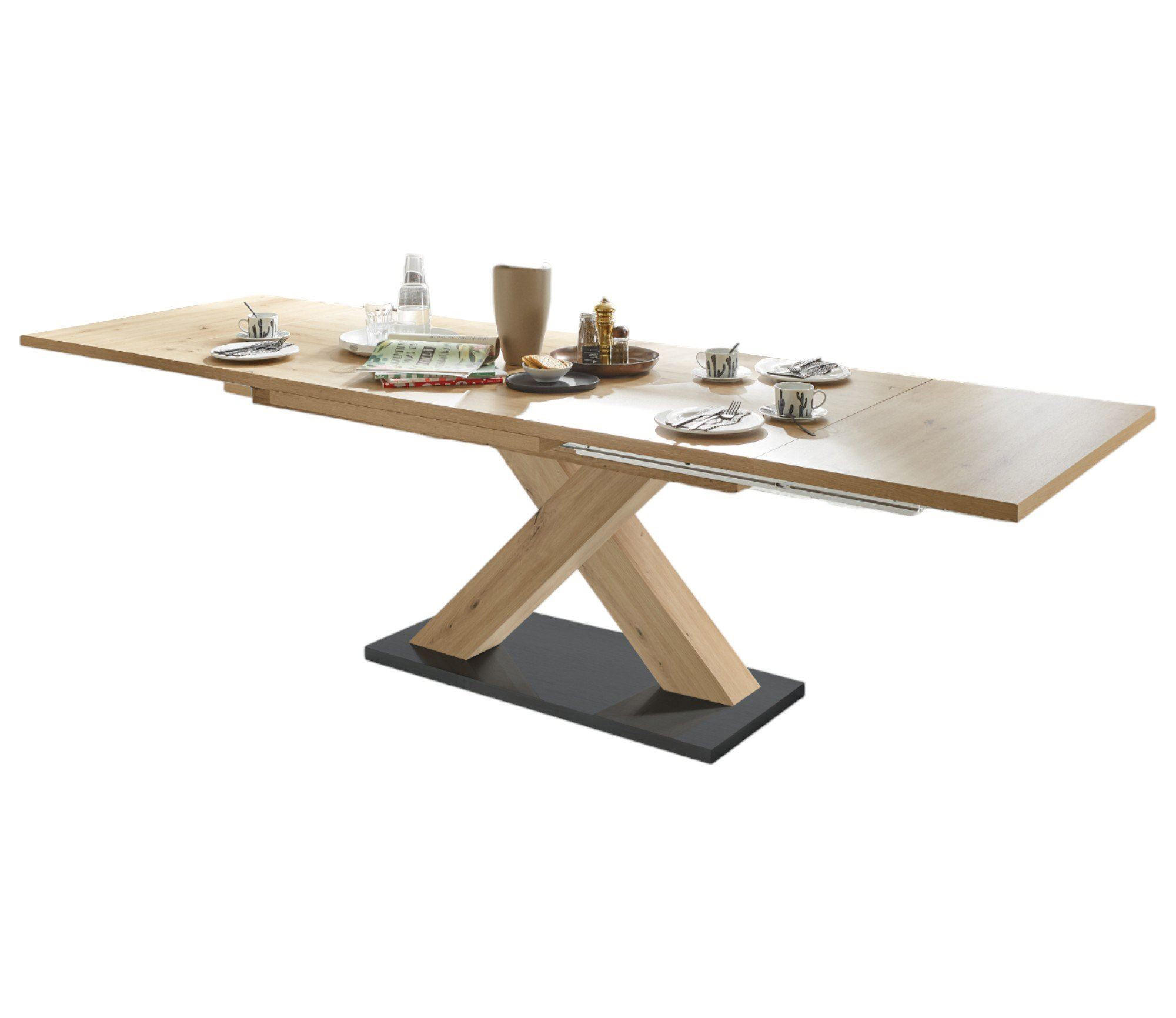 ESSTISCH ausziehbar Elene 160x90x76 Asteiche - Eiche Artisan, Holzwerkstoff (160/90/76cm) - 58aufmkessel