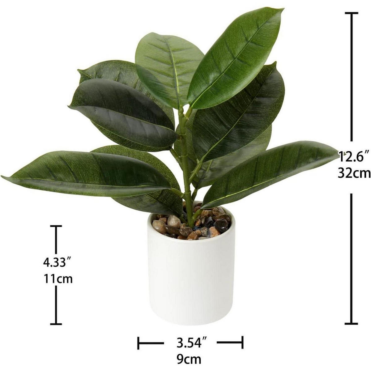 KUNSTPFLANZE Monstera 31 cm - Grün, Kunststoff (32cm)