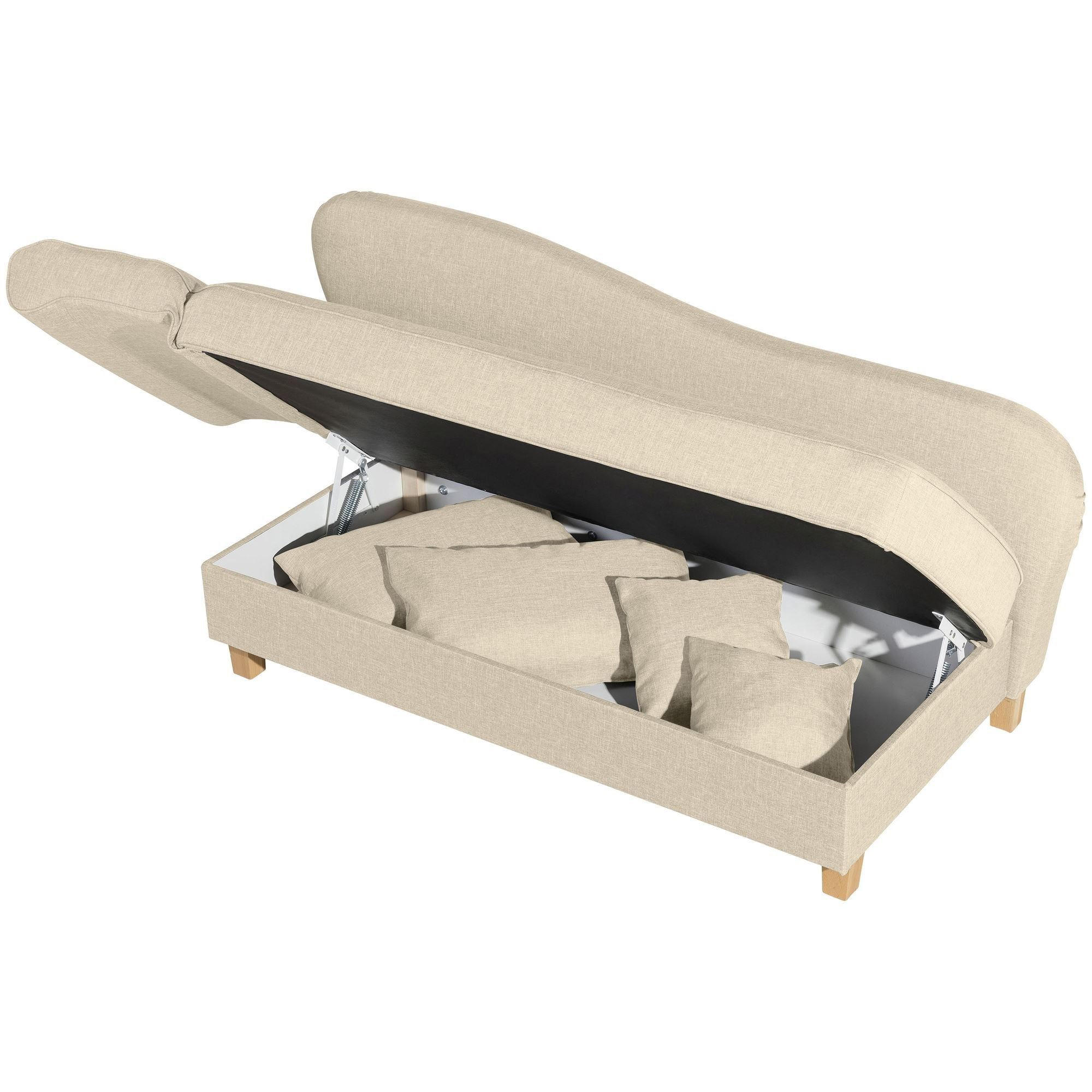58aufmkessel Recamiere Beige 190x82x88 cm