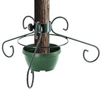 KADAX Weihnachtsbaumständer 2 m Weihnachtsbaumständer aus Metall mit Schale - Grün, Kunststoff/Metall (22.5cm) - KADAX