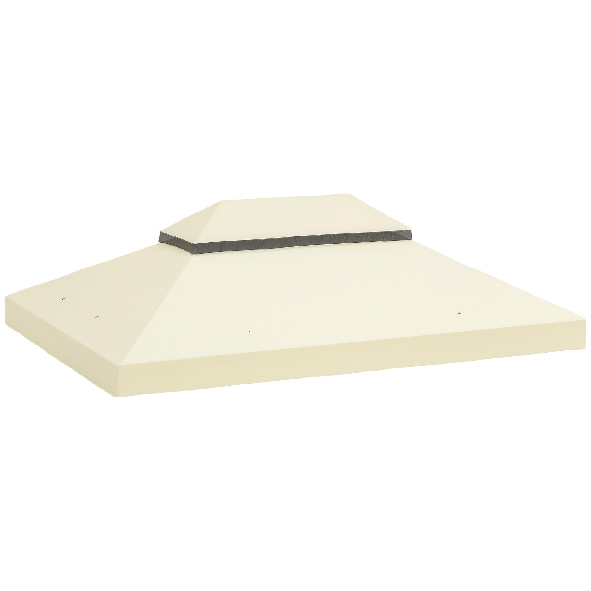 PAVILLON-ERSATZDACH DE-05881 3/4 m Cremeweiß - Creme, Textil (300/1/400cm) - ComfortXL
