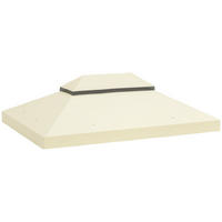 PAVILLON-ERSATZDACH DE-05881 3/4 m Cremeweiß - Creme, Textil (300/1/400cm) - ComfortXL