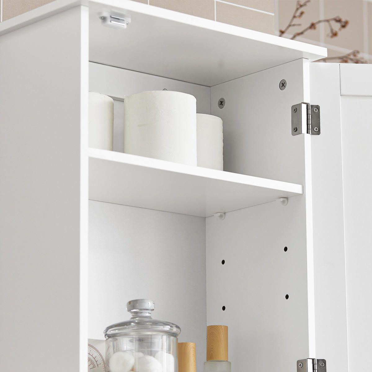 HÄNGESCHRANK Weiß - Weiß, Holzwerkstoff (40/52/23cm) - SoBuy