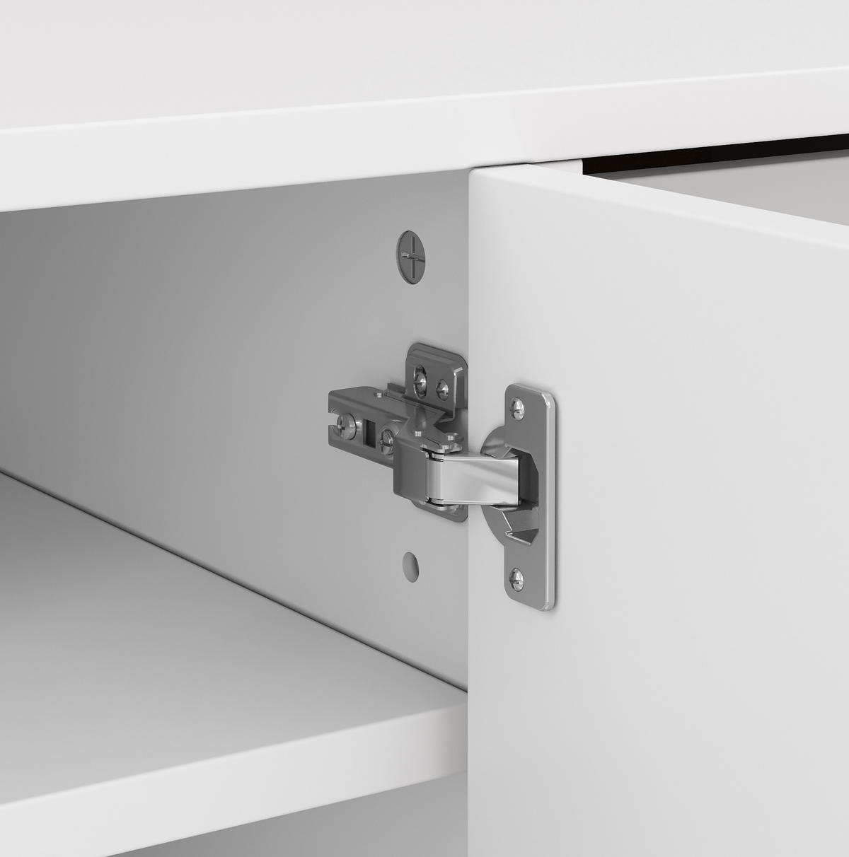 SCHUHSCHRANK aus Spanplatte 105x39,5x100,5cm in Weiß mit LED-Beleuchtung - Weiß, Holzwerkstoff (105/100.5/39.5cm) - Modfu