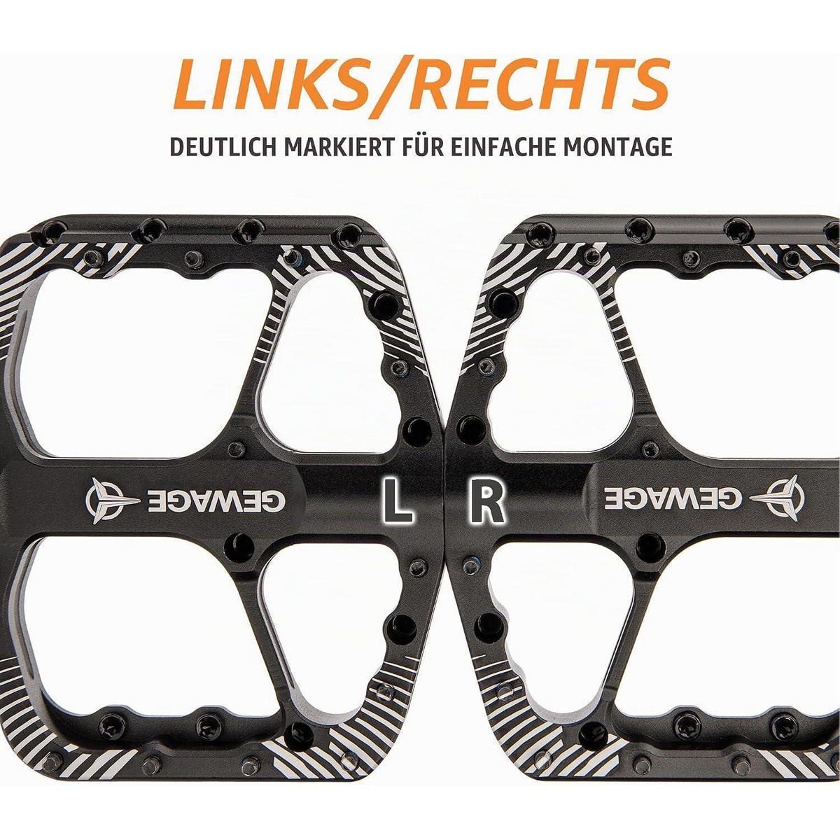 FAHRRADPEDALE Set Aluminium Schwarz - Schwarz, Metall (11/1.5/11.5cm)