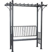ROSENBOGEN Metall Anthrazit - Anthrazit, Metall (186/221/66cm) - CLP