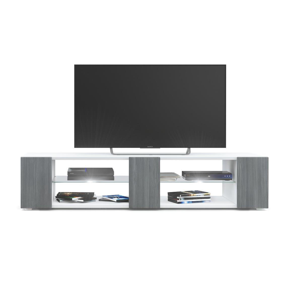 LOWBOARD Movie Fronten in Avola-Anthrazit - Anthrazit, Holzwerkstoff (134/29/39cm) - Vladon