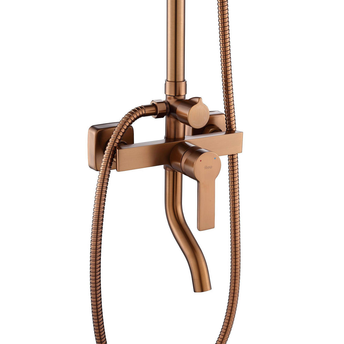 DUSCHGARNITUR My2021-77c Rea Argus Copper Brush - Kupferfarben, Metall (10.5/144/32cm) - REA