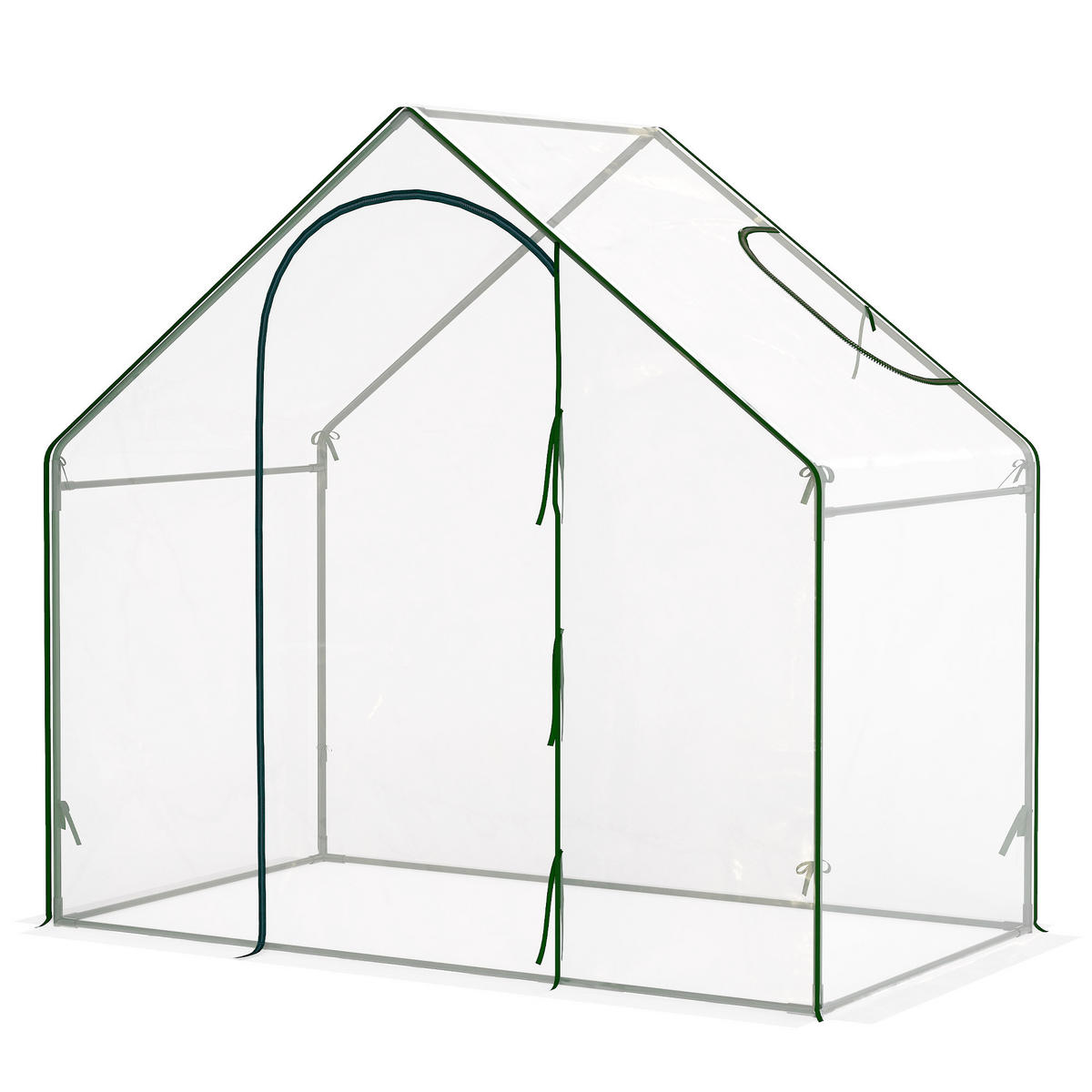 GEWÄCHSHAUS Transparent 100.0/180.0/168.0cm - Transparent, Metall (180/168/100cm)