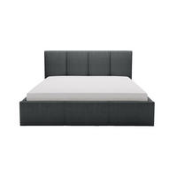 POLSTERBETT Celano Slim 200x200 cm, Anthrazit - Anthrazit, Textil (200/200cm) - Fedve