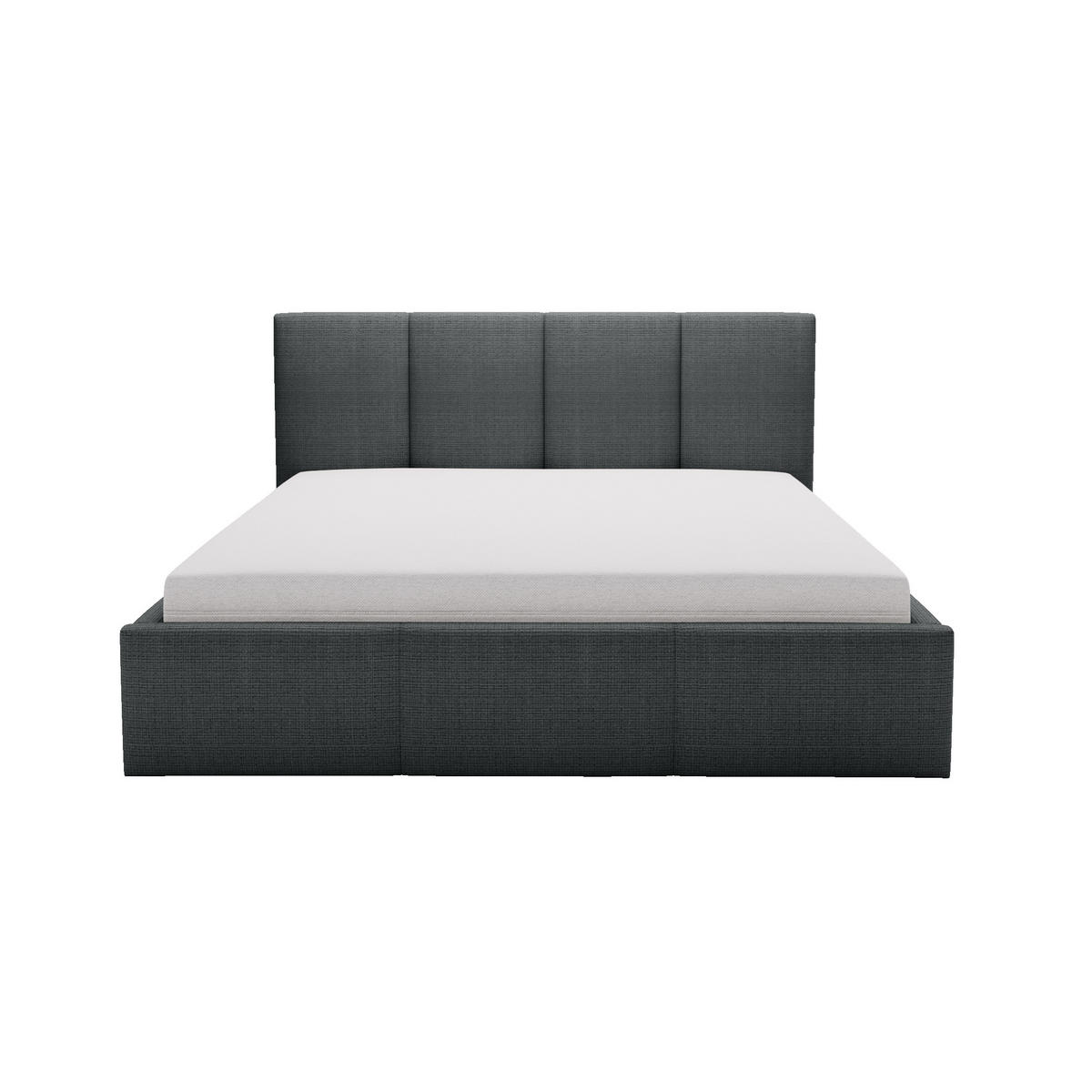 POLSTERBETT Celano Slim 200x200 cm, Anthrazit - Anthrazit, Textil (200/200cm) - Fedve