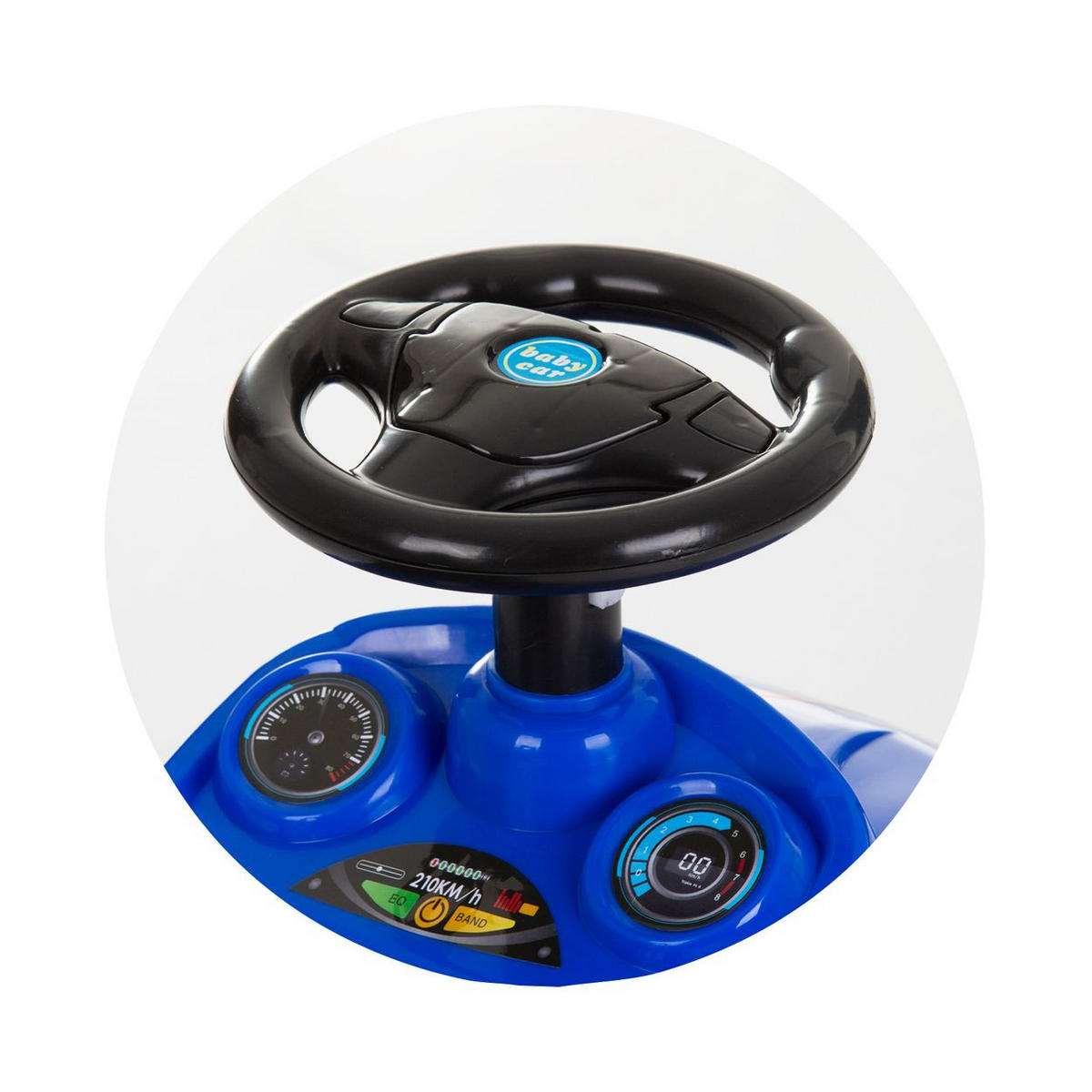 RUTSCHER Sprinter blau Stauraum unter Sitz Musik Hupe Rückenlehne - Blau, Kunststoff (56/27/35cm) - Chipolino