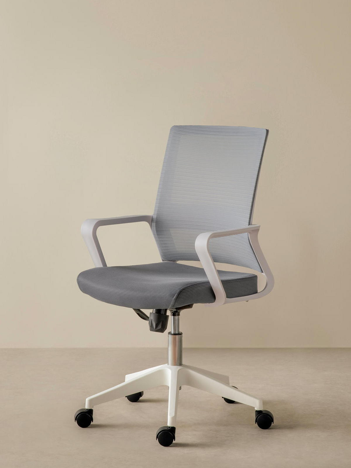 DREHSTUHL Bennet Grau 58 cm x 94 cm - Grau, Textil (58/94/59cm) - Kenay Home