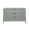 KOMMODE Erna 119x45x82 Pinie Green matt Lack - Grün, Holzwerkstoff (119/82/45cm) - 58aufmkessel