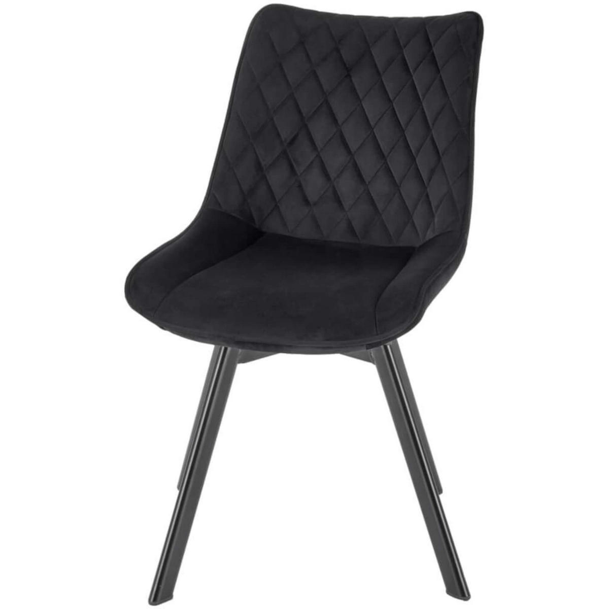 STUHL LUXI K520 - Schwarz, Holzwerkstoff/Metall (46/80/47cm) - Meblini