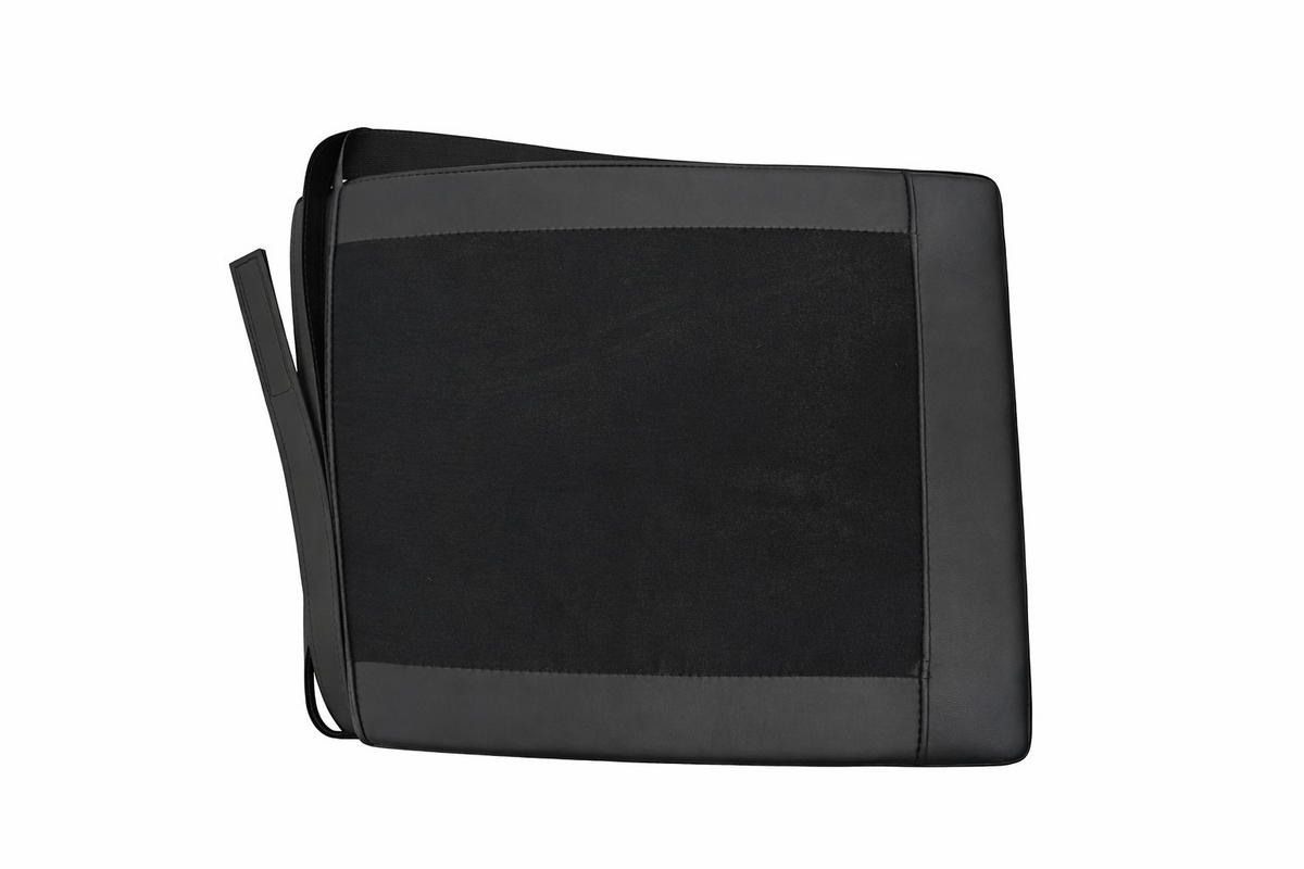 SITZKISSEN Larissa PUs 4 Set - Schwarz, Textil (42/46/5cm) - Sedex