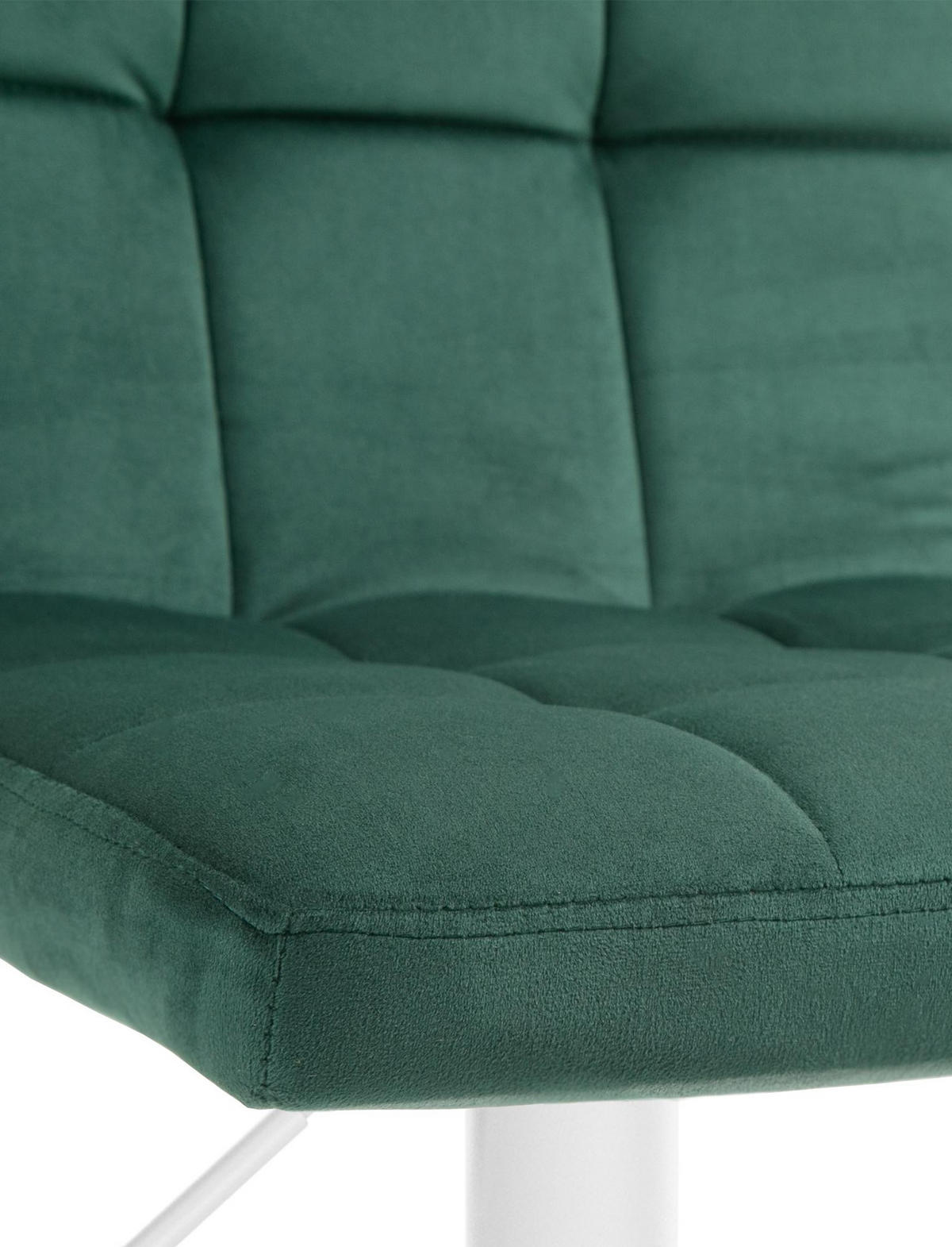 BARHOCKER Samt grün - Weiß/Grün, Textil/Metall (46/94/47cm) - CLP