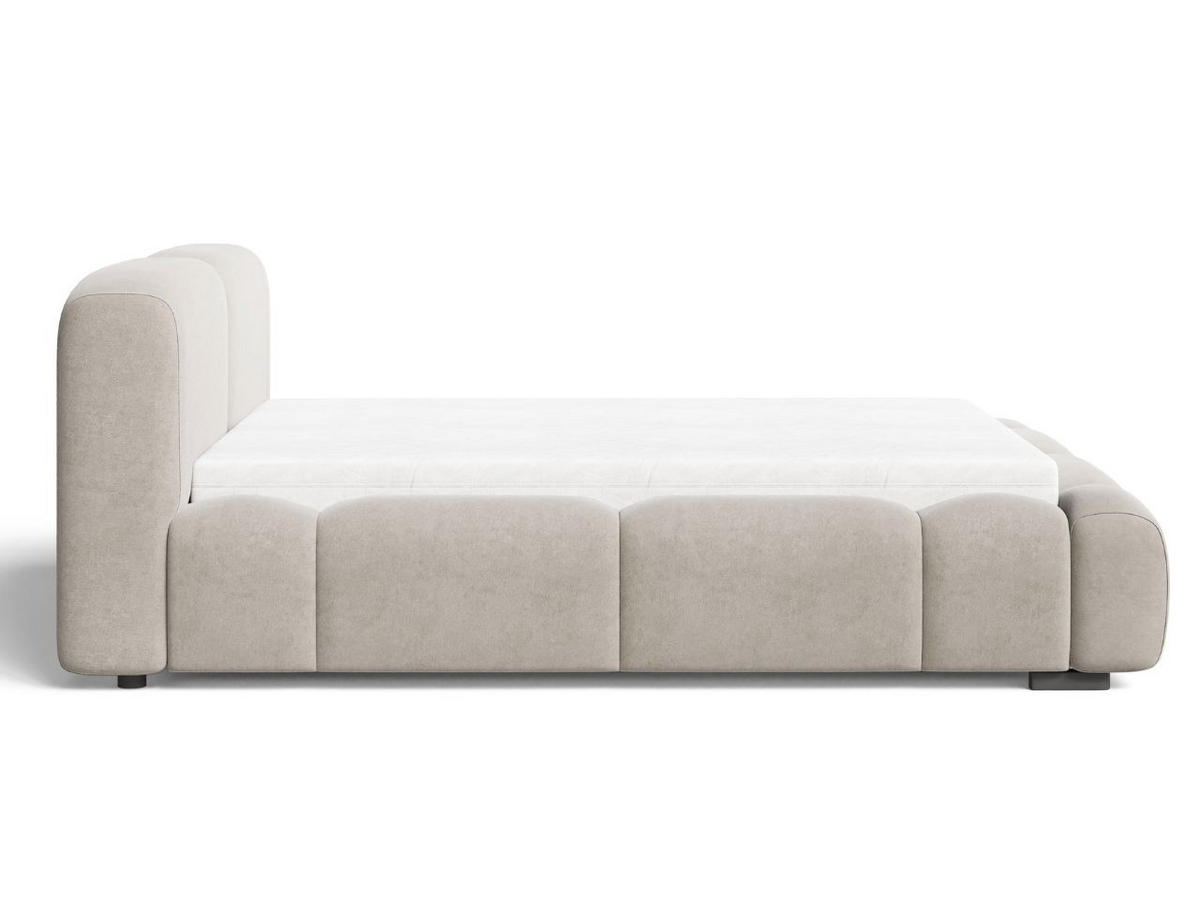 POLSTERBETT Aubi 160x200 Beige - Beige, Textil (160/200cm) - Graingold