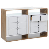 VYSOKÁ SKŘÍŇ Bílá - bílá, dřevo (120/80/42cm) - MCW