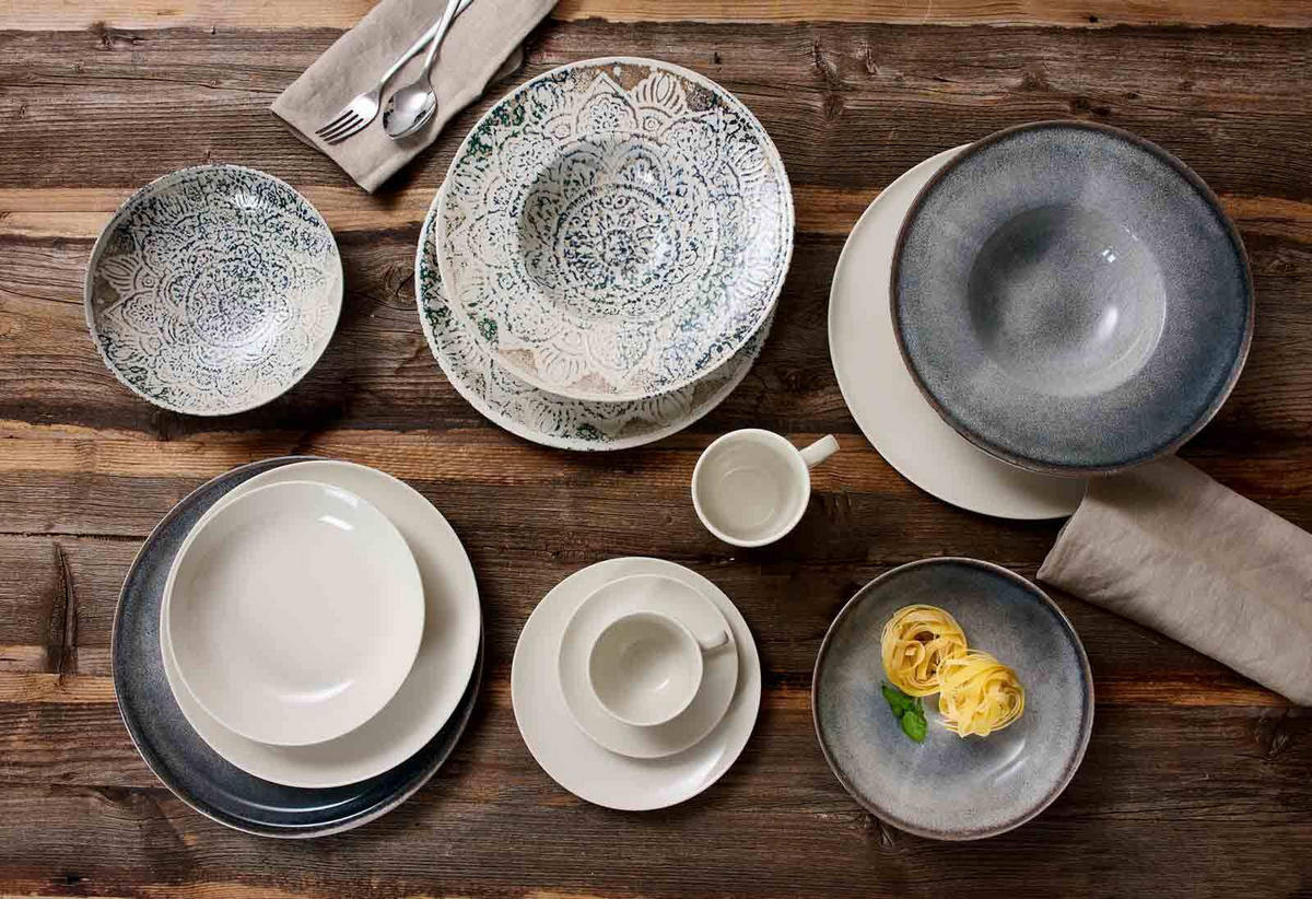 TAFEL-SET Luigi bunt 18er Set - Multicolor, Keramik (30/44/39cm) - Ritzenhoff Breker