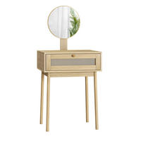 SCHMINKTISCH Böhmisch 60/50/128 cm - Braun, Holzwerkstoff (50/128/60cm) - Urban Meuble