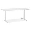 SCHREIBTISCH Höhenverstellbar Elektrisch Ergonomisch XARIX, Weiß 160x80x127 cm - Weiß, Holzwerkstoff/Metall (80/160/127cm) - KADIMA DESIGN