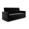 SOFA LENTO mit Schlaffunktion ITAKA 15 mit Stauraum - Schwarz, Textil (87/95/216cm) - Bedante