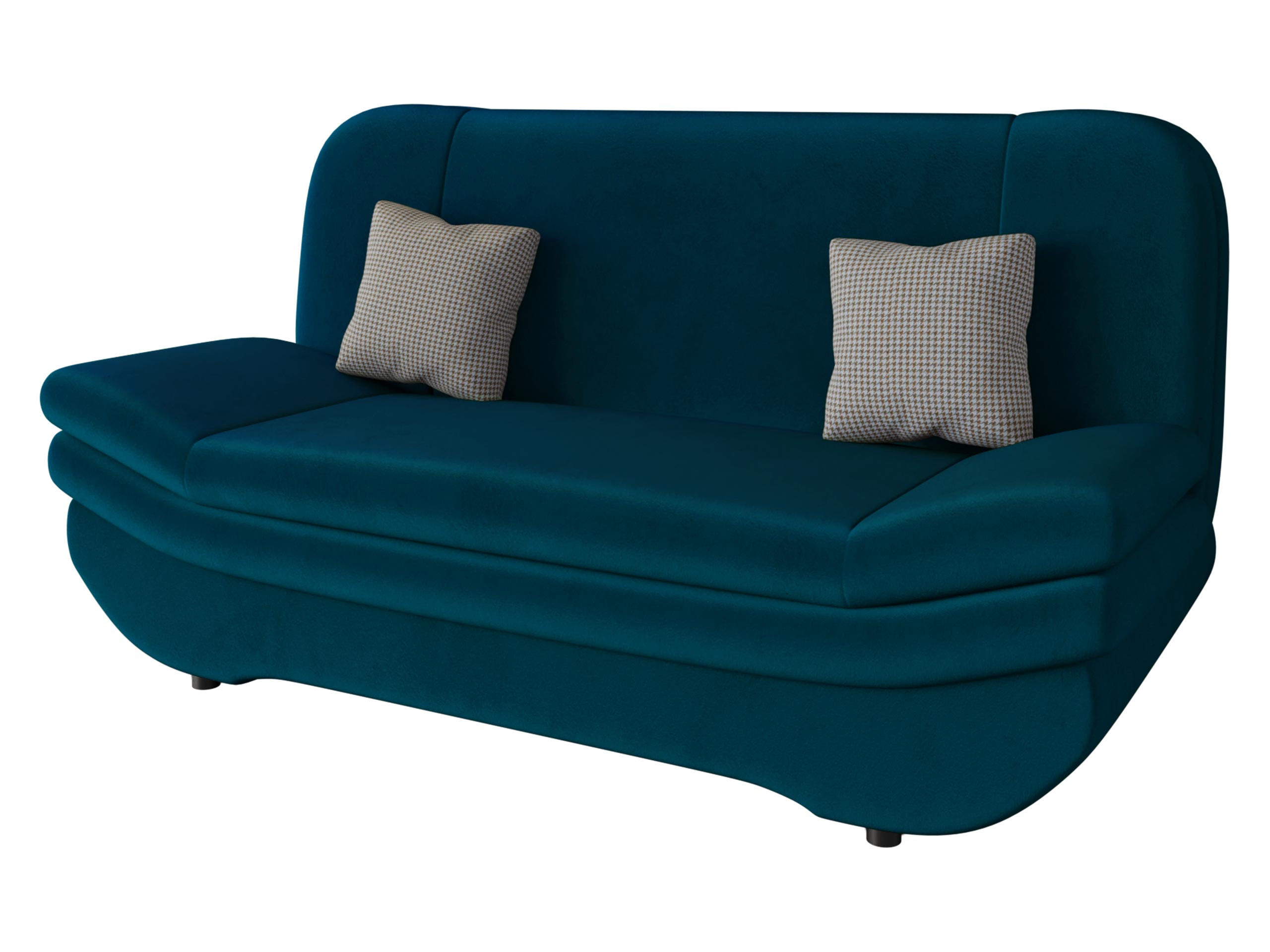 SCHLAFSOFA Weronika Premium - Türkis/Schwarz, Holz/Kunststoff (200/95/90cm) - MIRJAN24