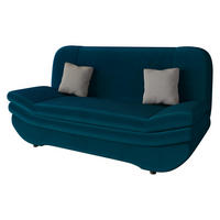 SCHLAFSOFA Weronika Premium - Türkis/Schwarz, Holz/Kunststoff (200/95/90cm) - MIRJAN24