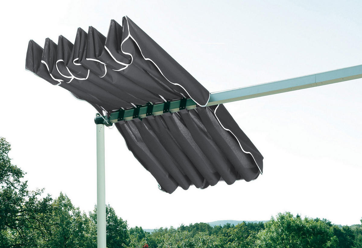 ERSATZDACH Markise Dubai 375x225 cm Grau - Grau, Textil (375/1/225cm) - QUICK STAR