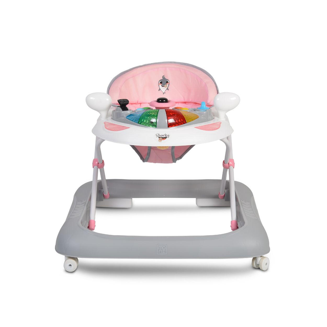 LAUFHILFE Sharky rosa höhenverstellbar, Spielcenter mit Musik, Licht - Rosa, Kunststoff (64/55/68cm) - Moni