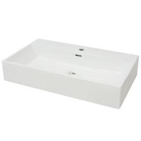 WASCHBECKEN Kutzer 76/42.5/14.5 cm - Weiß, Keramik (76/14.5/42.5cm) - Nettlife