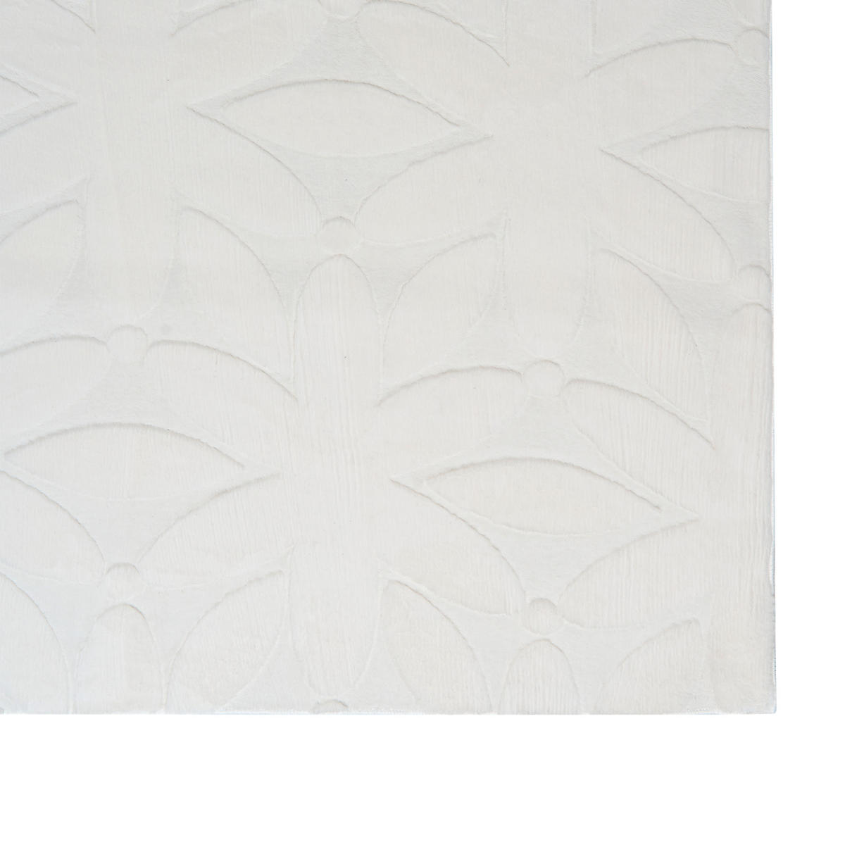 KOBEREC Krémově bílý 160/160 cm Hood - bílá/krémová, textil (160/160cm) - Beliani
